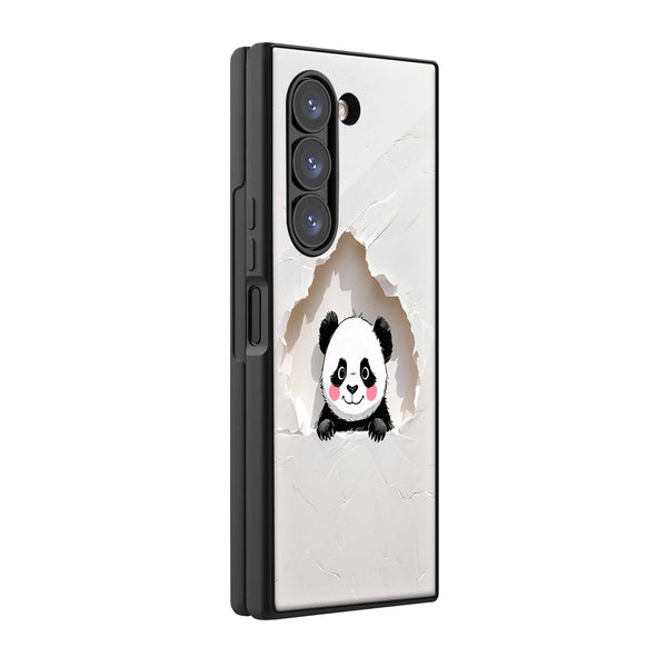 Panda Pop Samsung Z Fold Glass Case