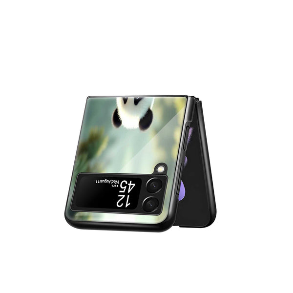 Panda Rider Samsung Z Flip Glass Case