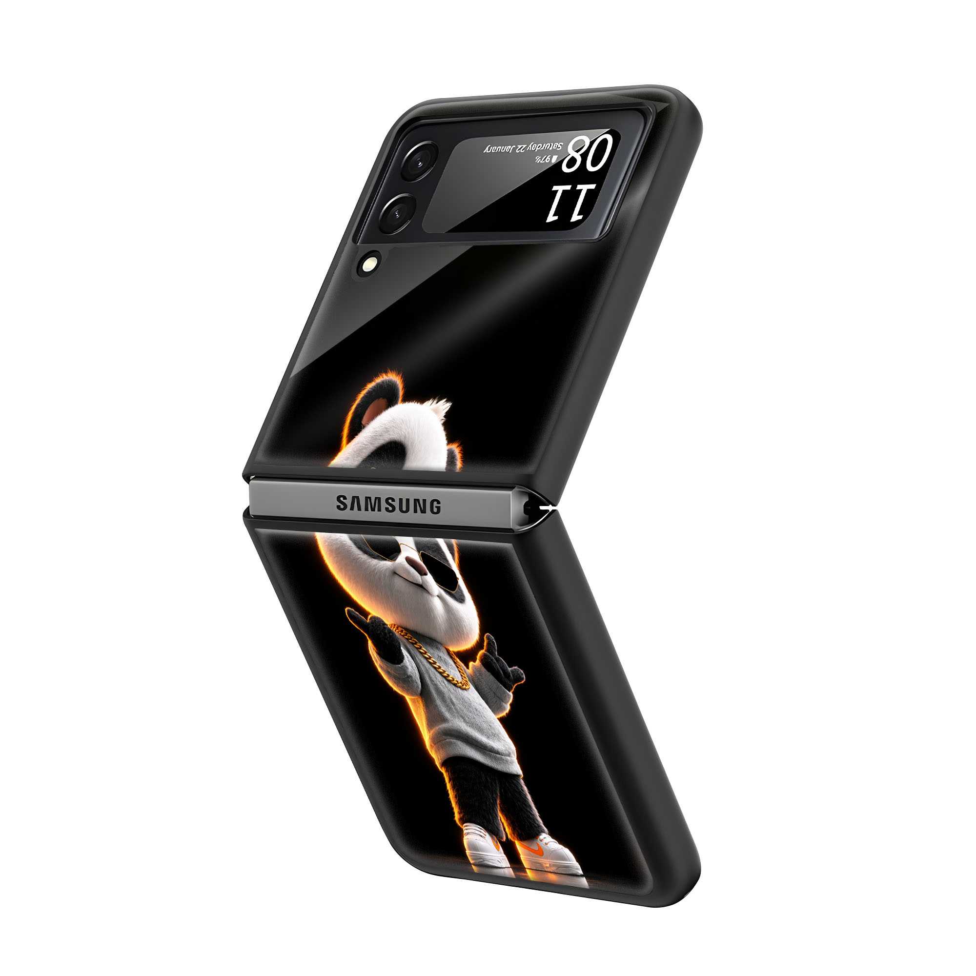 Panda Swag Samsung Z Flip Glass Case