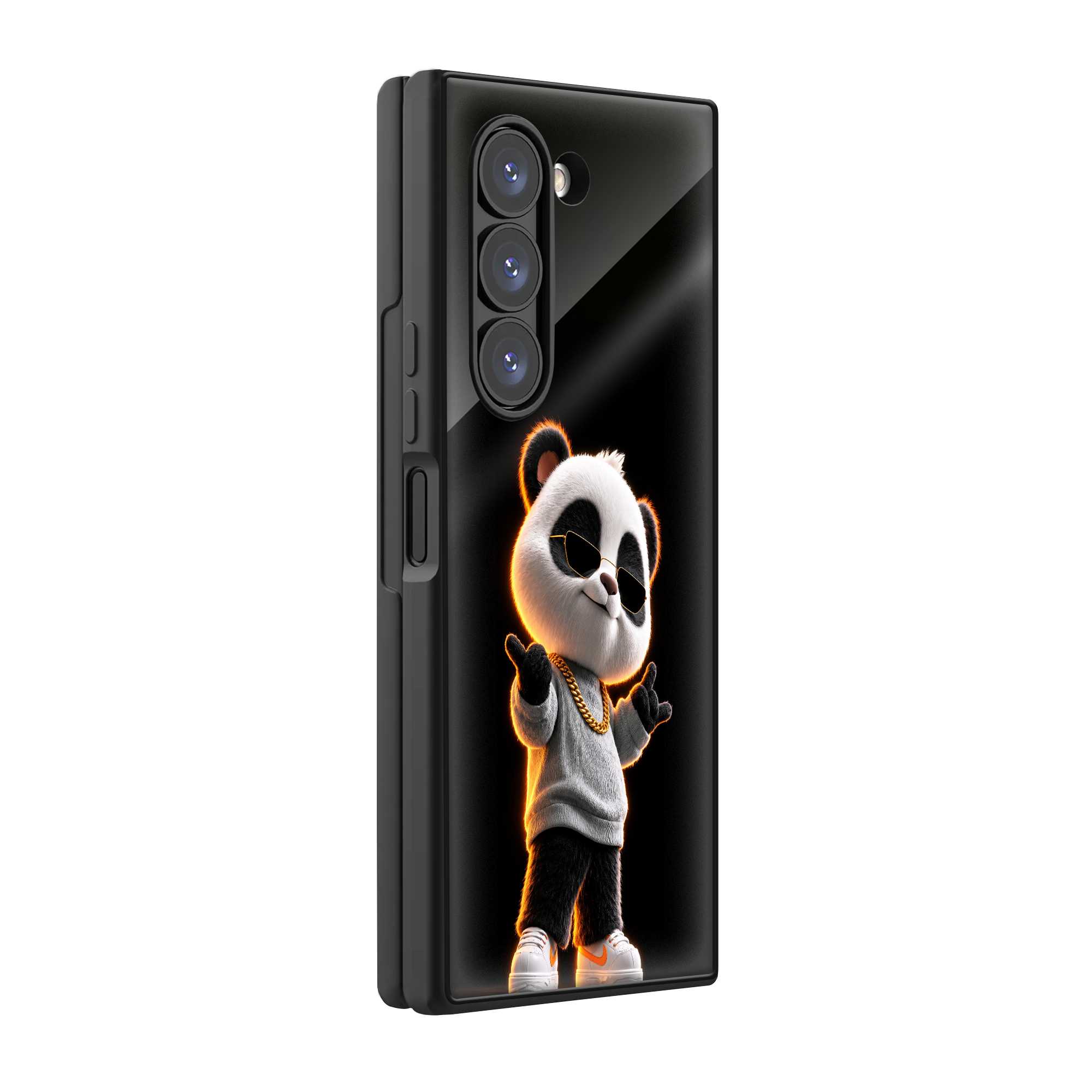 Panda Swag Samsung Z Fold Glass Case