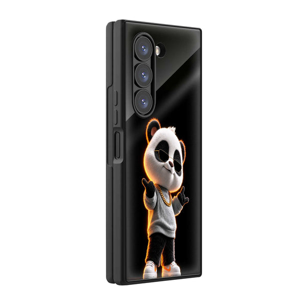 Panda Swag Samsung Z Fold Glass Case