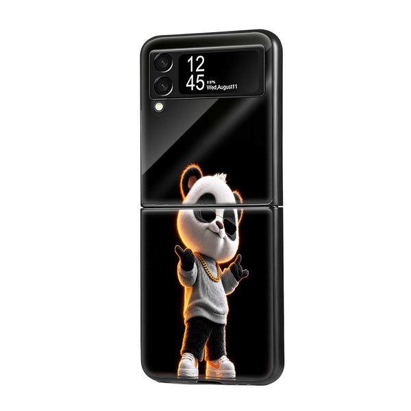 Panda Swag Samsung Z Flip Glass Case