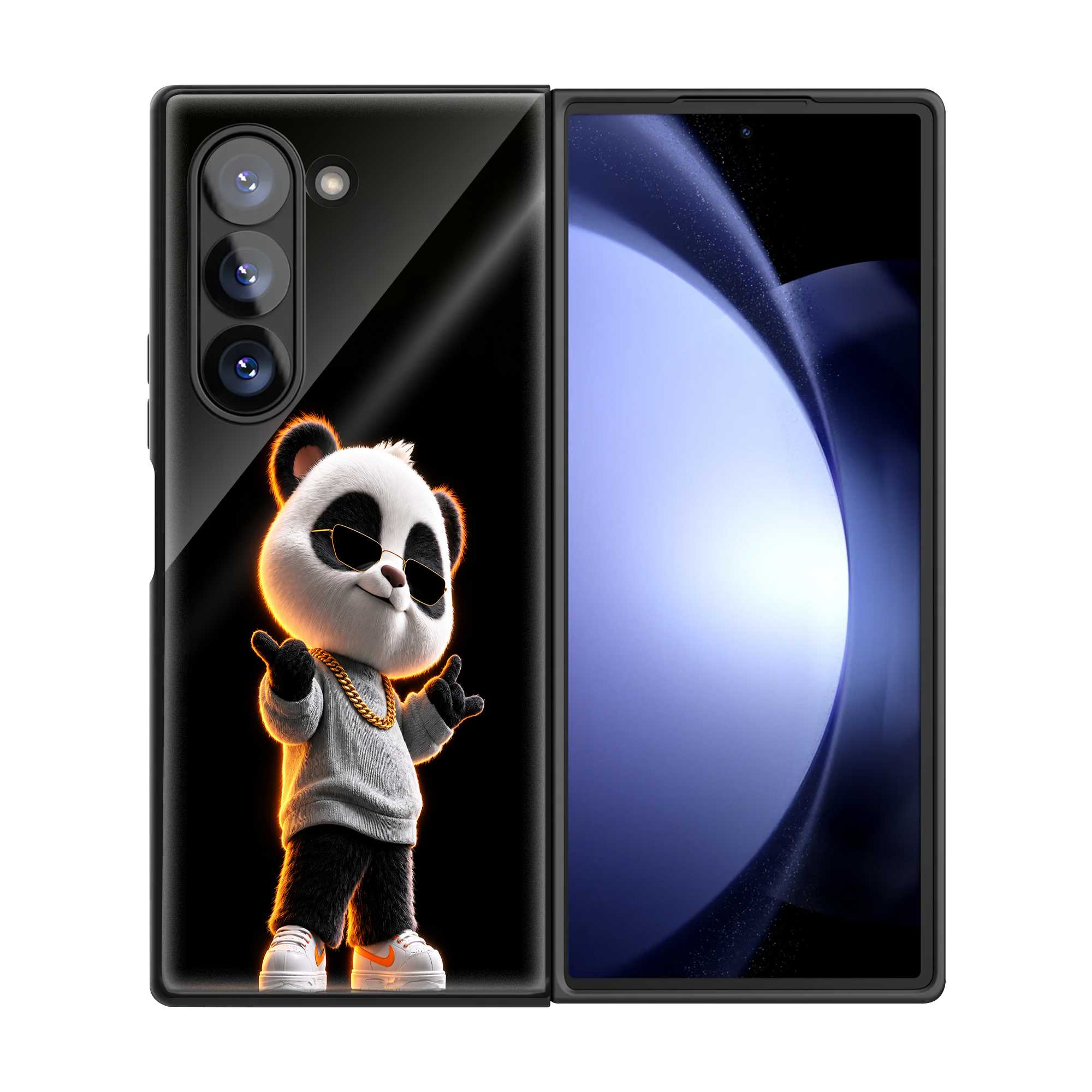 Panda Swag Samsung Z Fold Glass Case
