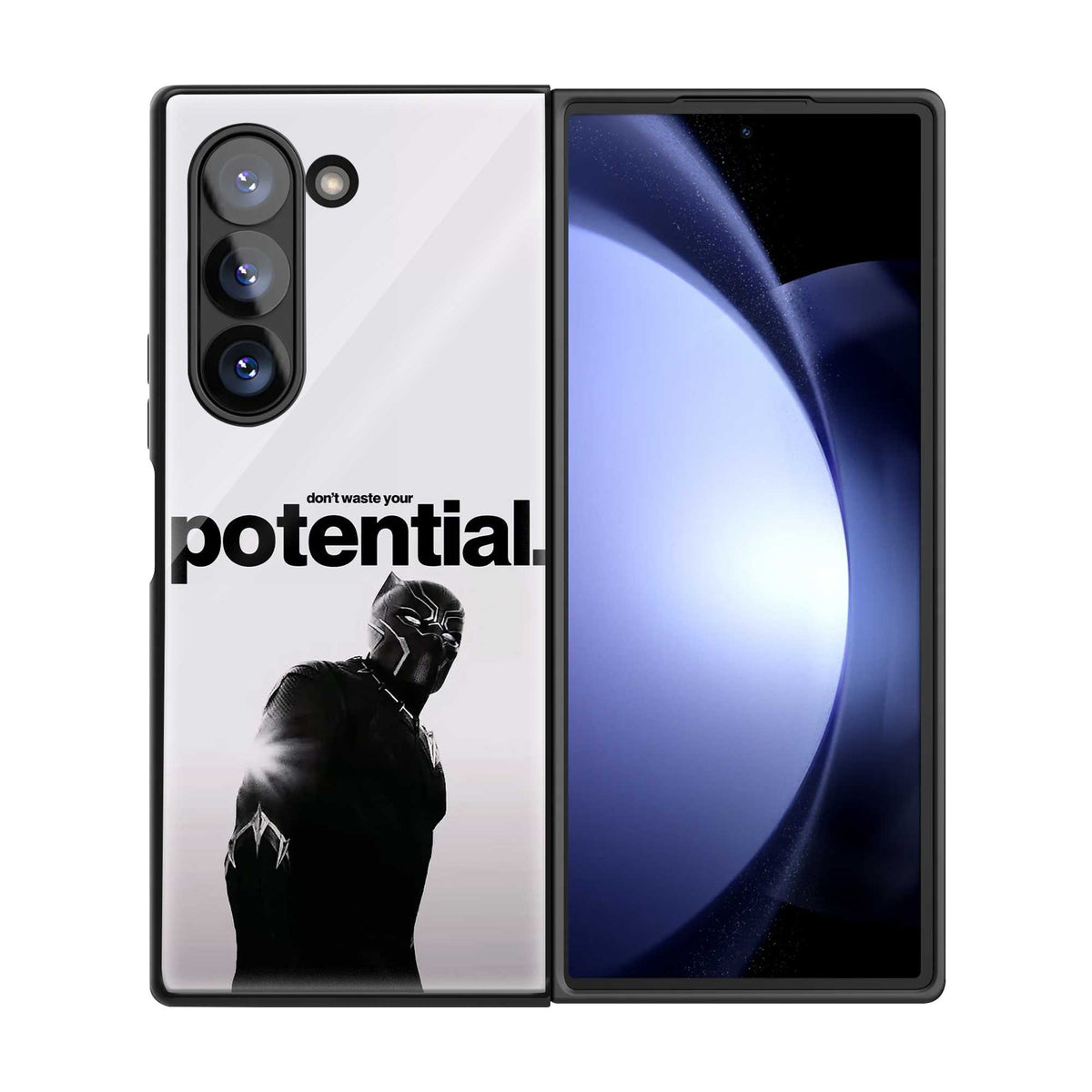 Panther Potential Samsung Z Fold Glass Case