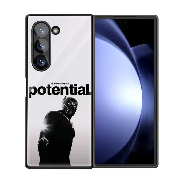 Panther Potential Samsung Z Fold Glass Case