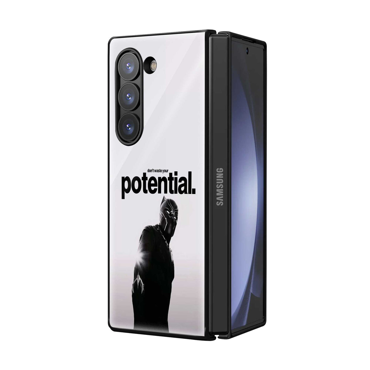 Panther Potential Samsung Z Fold Glass Case