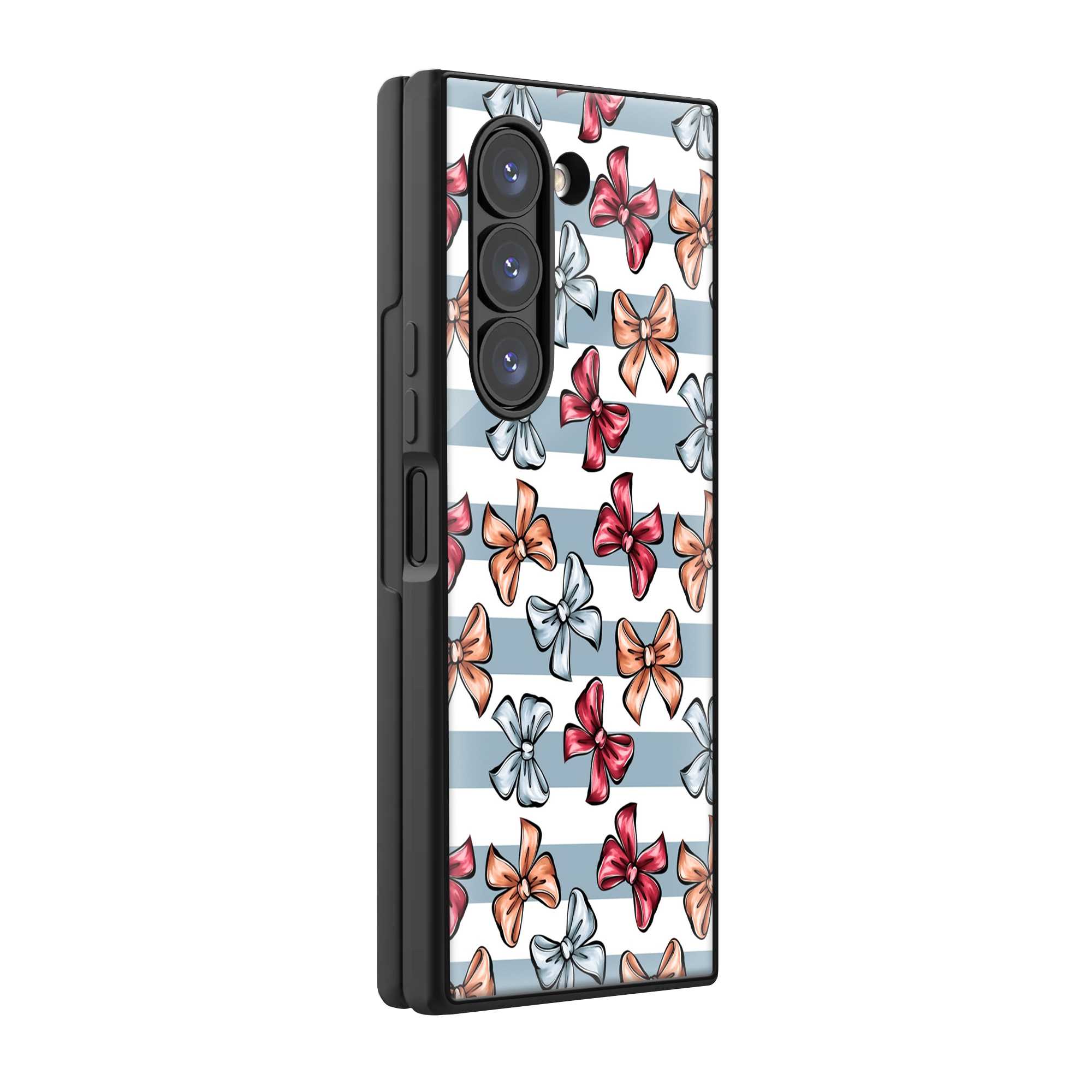 Pastel Bow Samsung Z Fold Glass Case