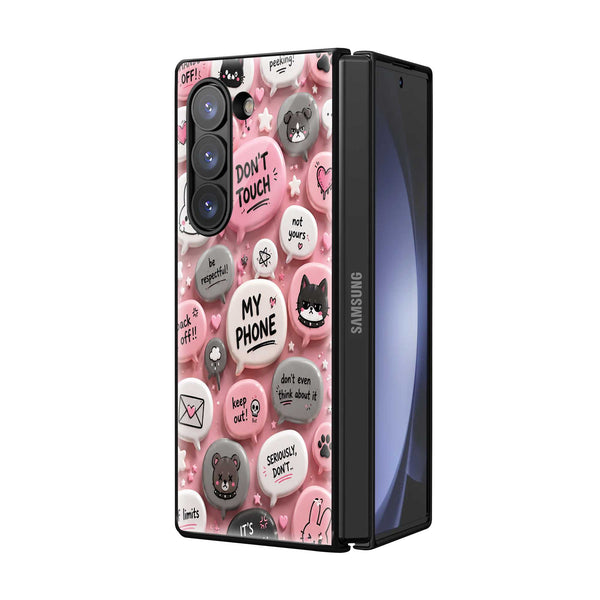 Pastel Protect Samsung Z Fold Glass Case