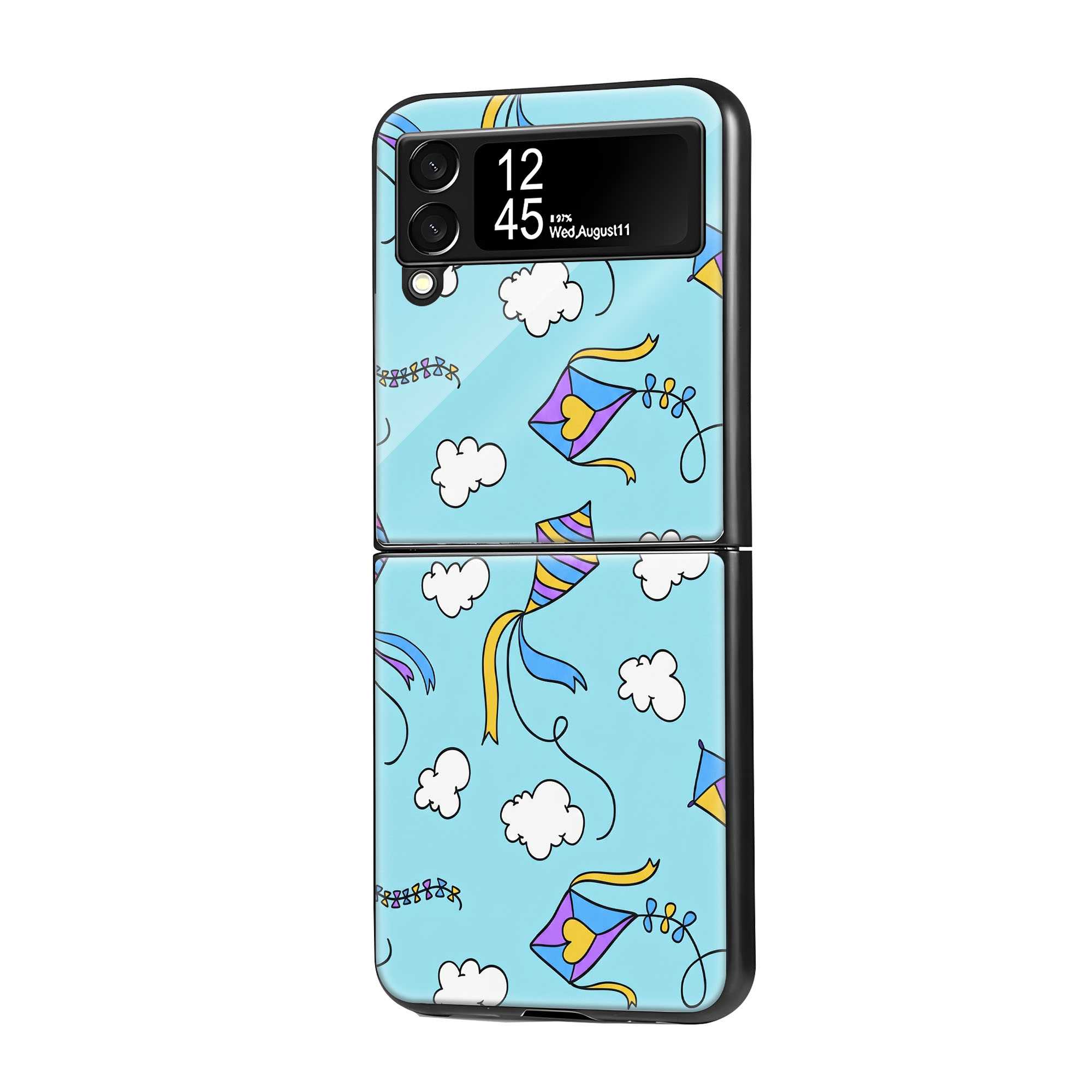 Pastel Sky Samsung Z Flip Glass Case
