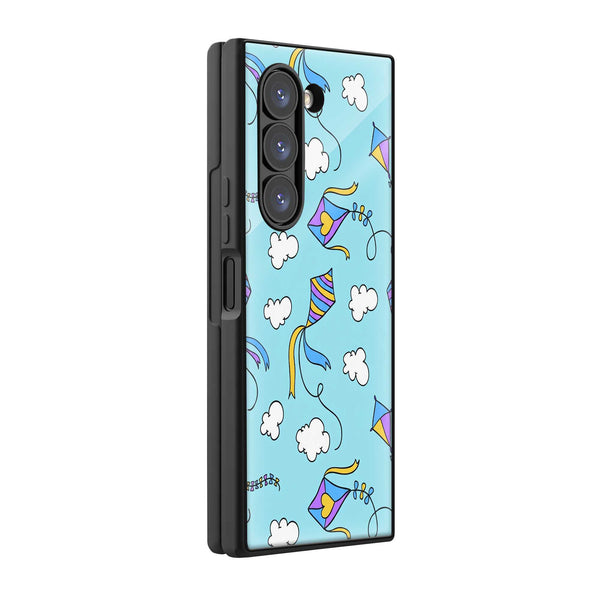 Pastel Sky Samsung Z Fold Glass Case