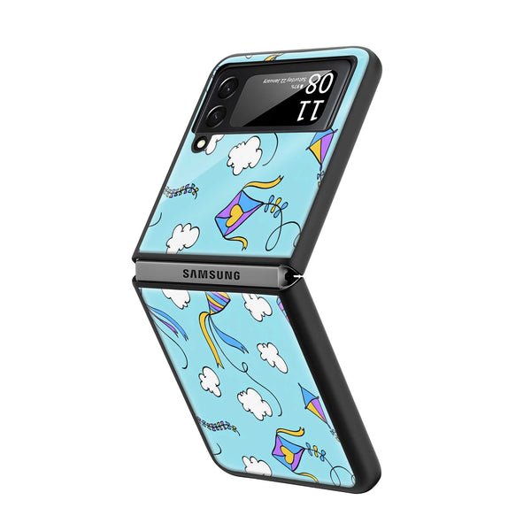 Pastel Sky Samsung Z Flip Glass Case