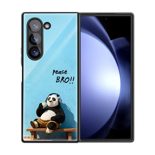 Peace Bro Samsung Z Fold Glass Case