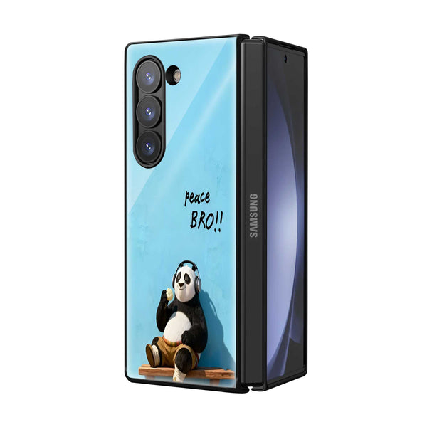 Peace Bro Samsung Z Fold Glass Case