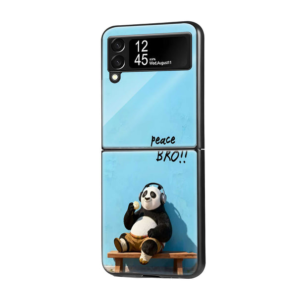Peace Bro Samsung Z Flip Glass Case