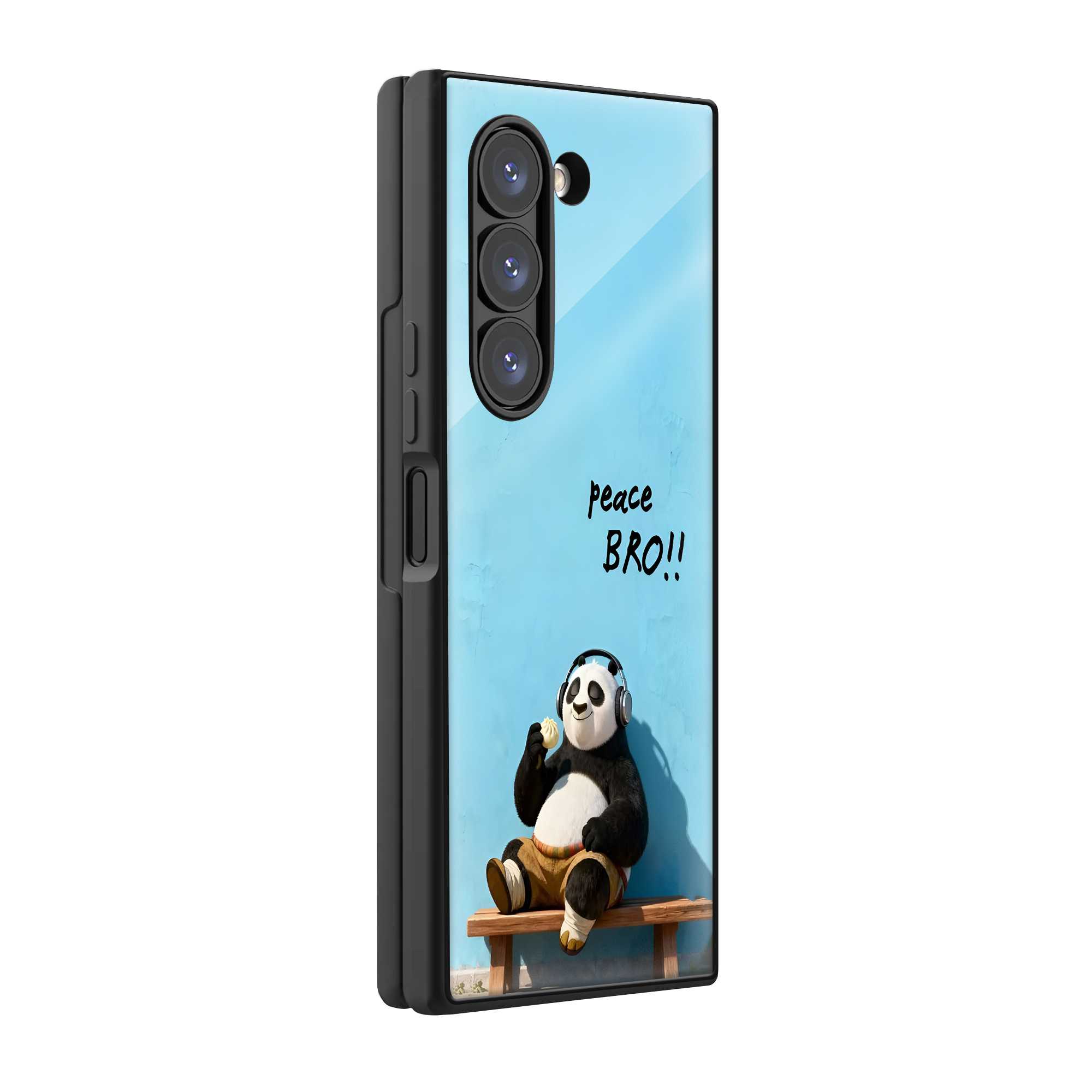 Peace Bro Samsung Z Fold Glass Case