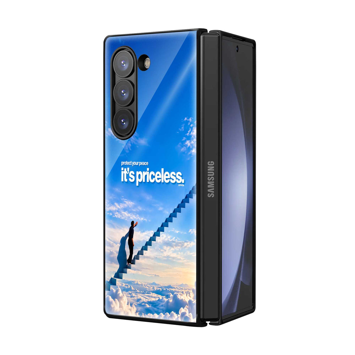 Peace Motivation Samsung Z Fold Glass Case