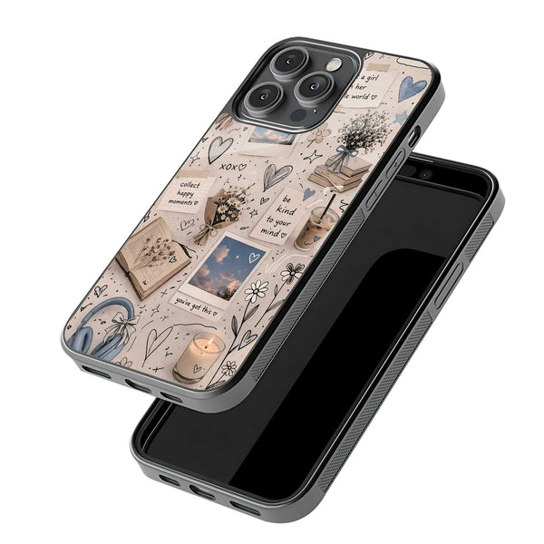 Peaceful Doodles Glass Case