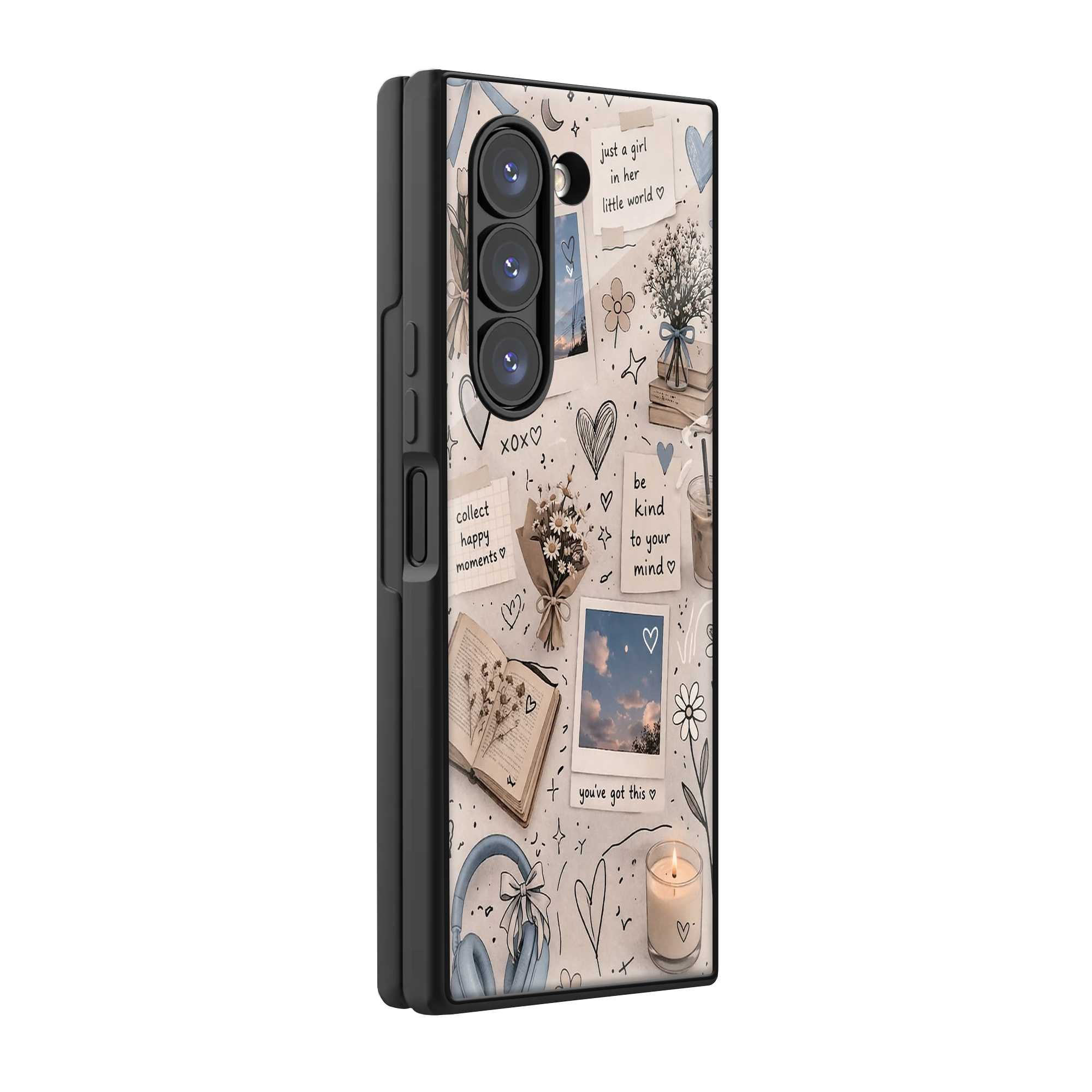 Peaceful Doodles Samsung Z Fold Glass Case
