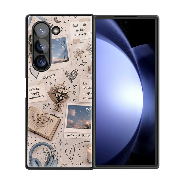 Peaceful Doodles Samsung Z Fold Glass Case