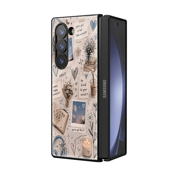 Peaceful Doodles Samsung Z Fold Glass Case