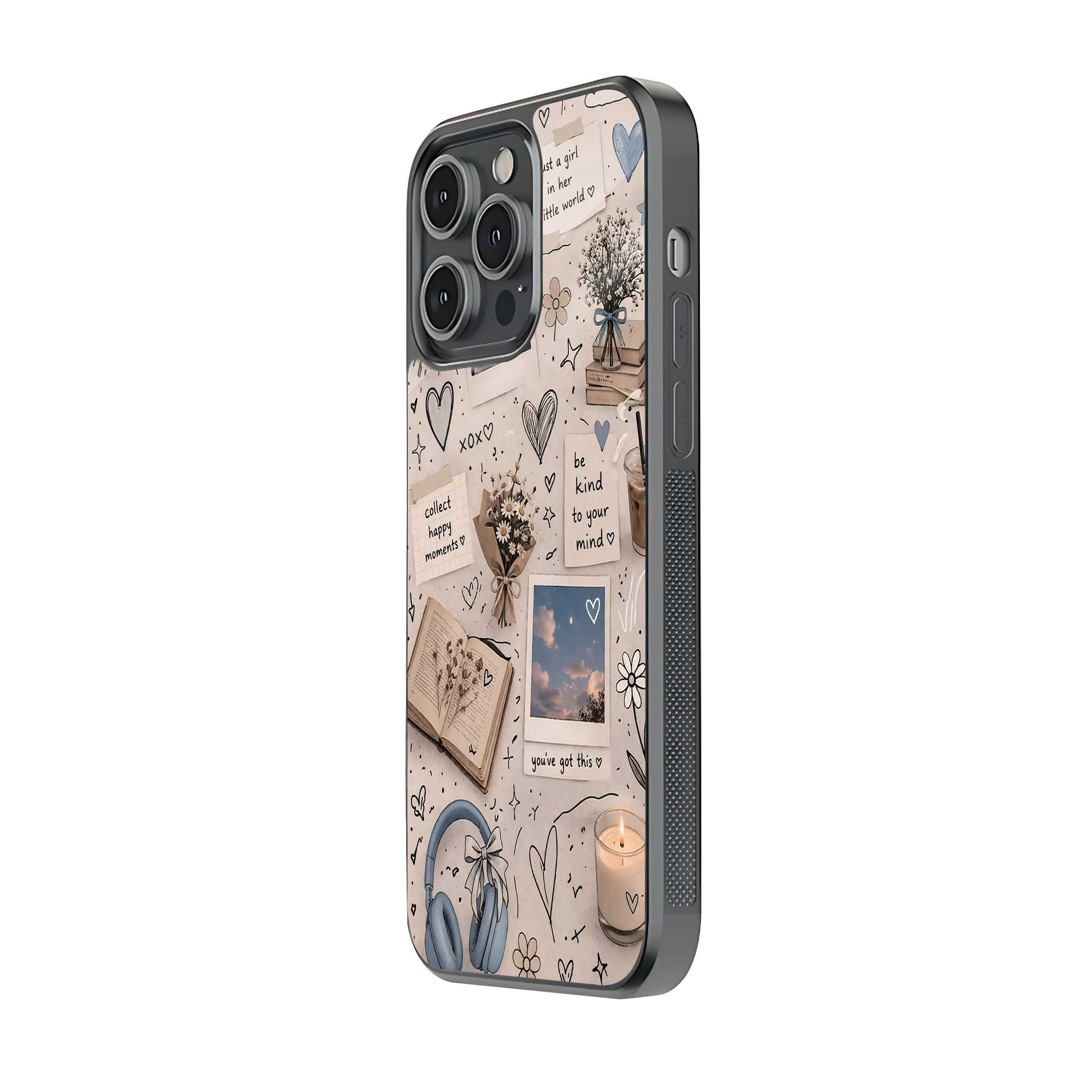 Peaceful Doodles Glass Case Secondary image