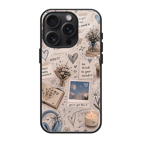 Peaceful Doodles Glass Case