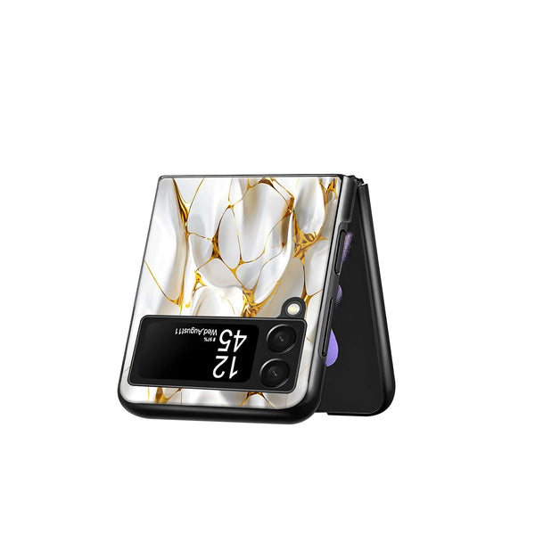 Pearl Wave Samsung Z Flip Glass Case