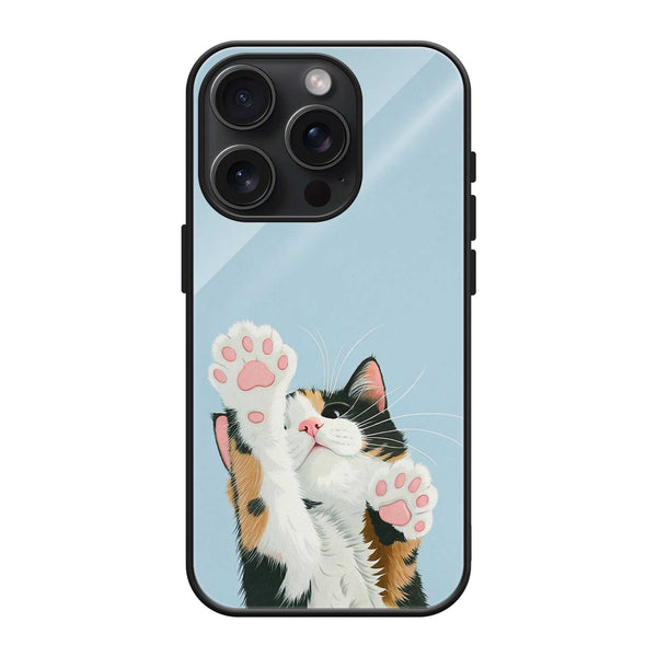 Peek-a-Paw Glass Case