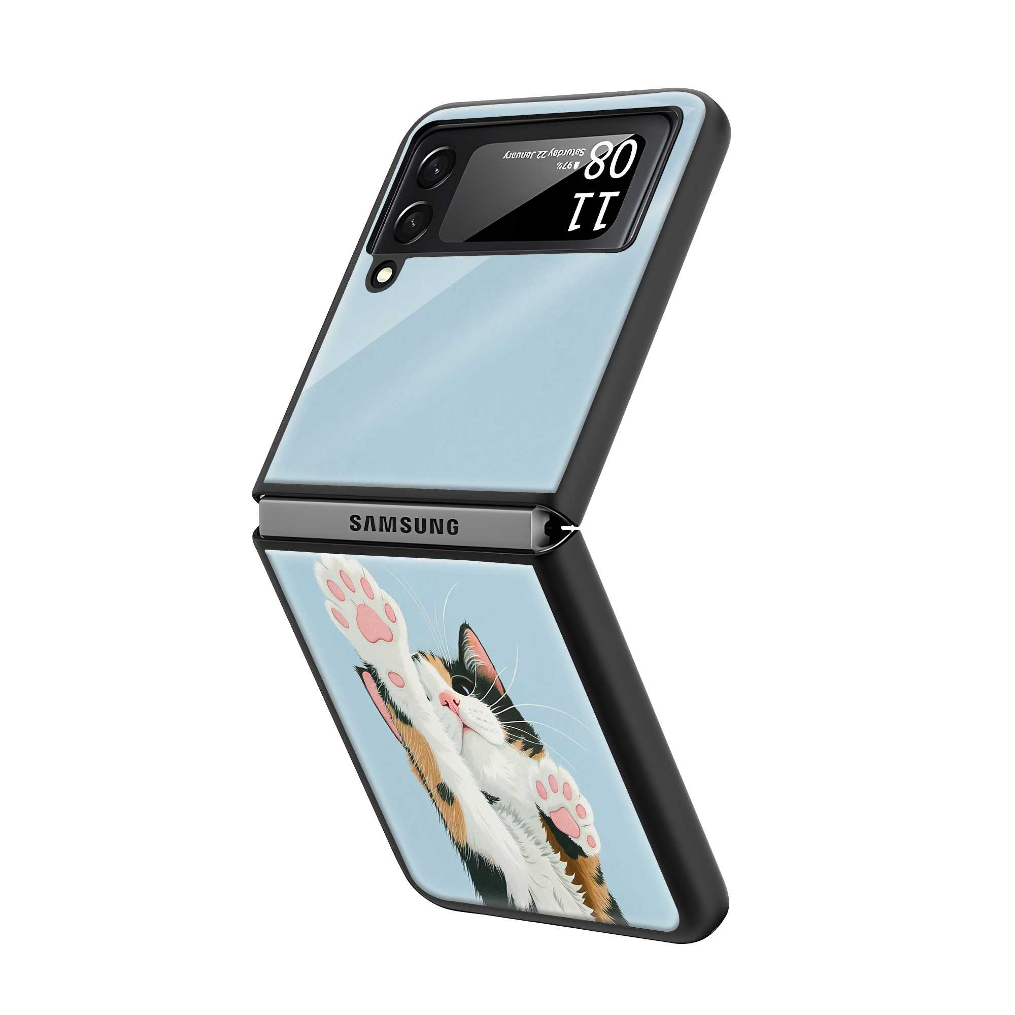 Peek-a-Paw Samsung Z Flip Glass Case