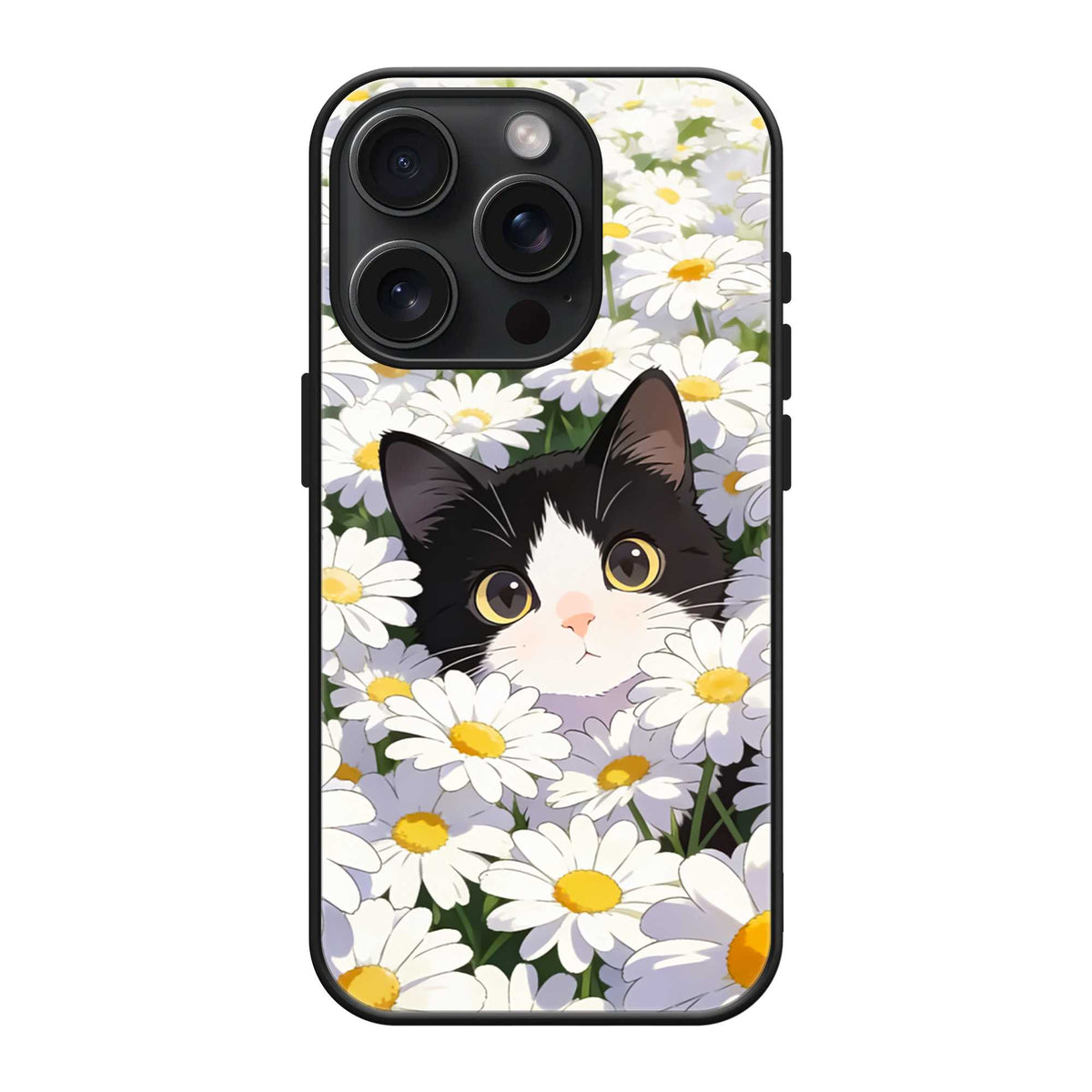 Peekaboo Cat Glass Case