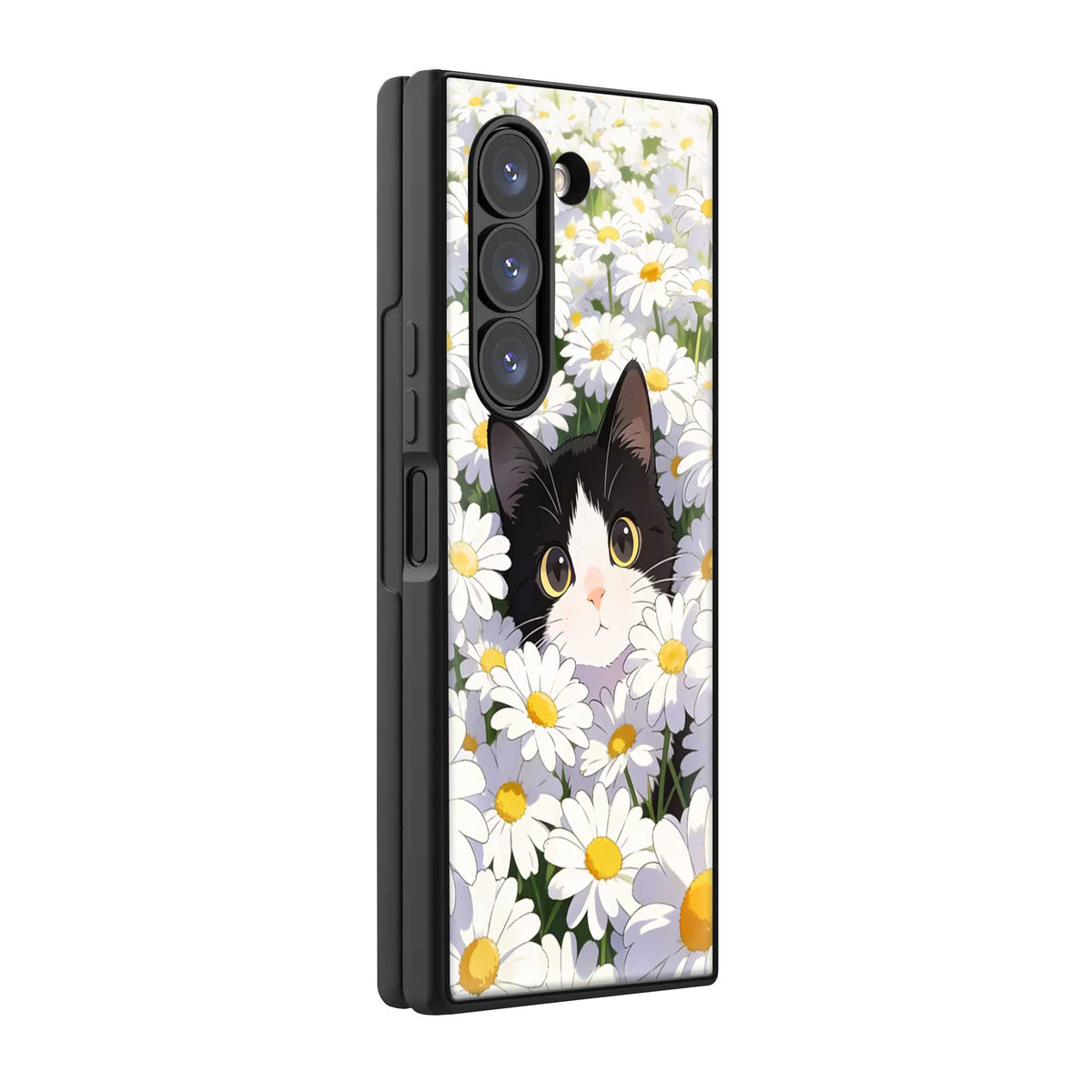Peekaboo Cat Samsung Z Fold Glass Case