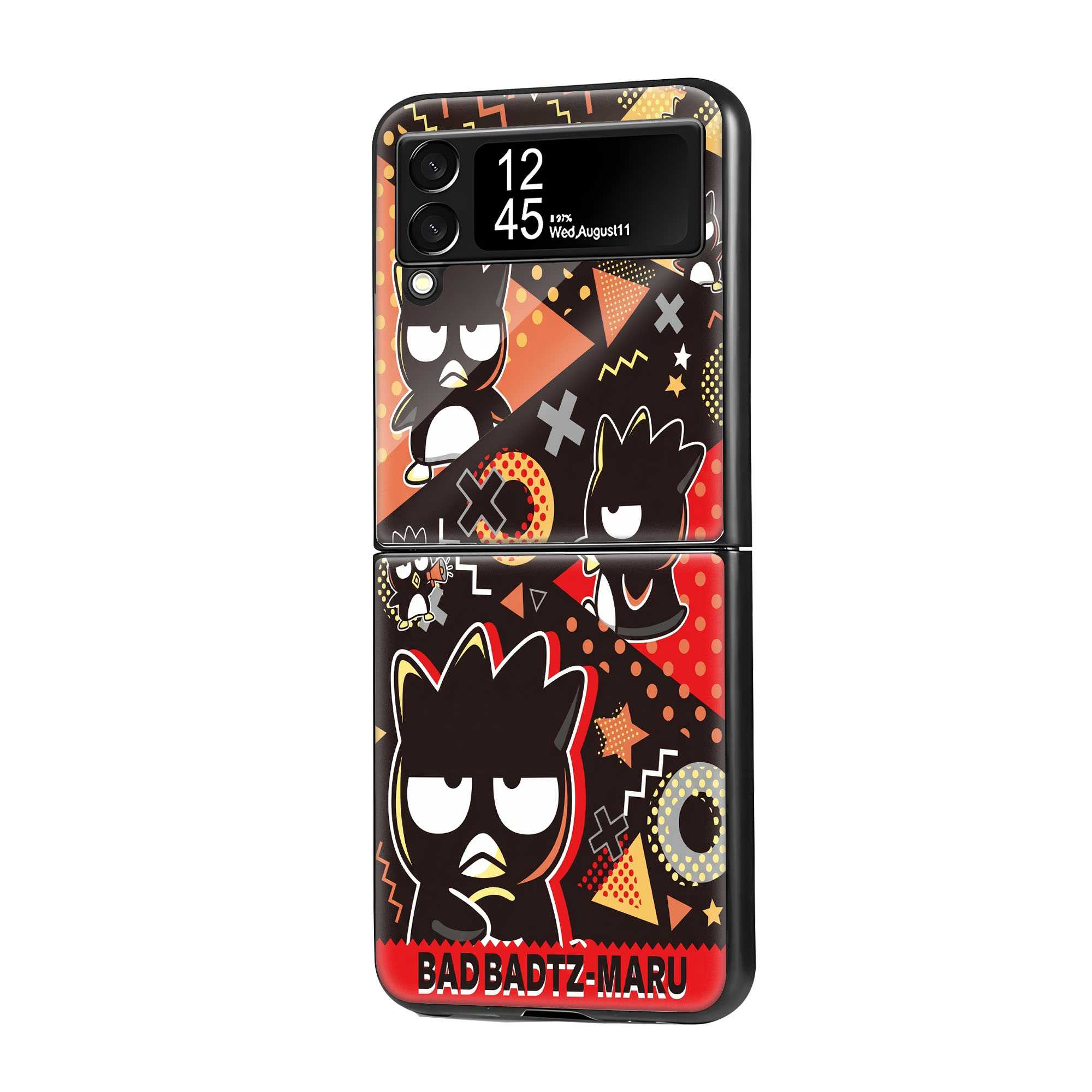 Penguin Funk Samsung Z Flip Glass Case