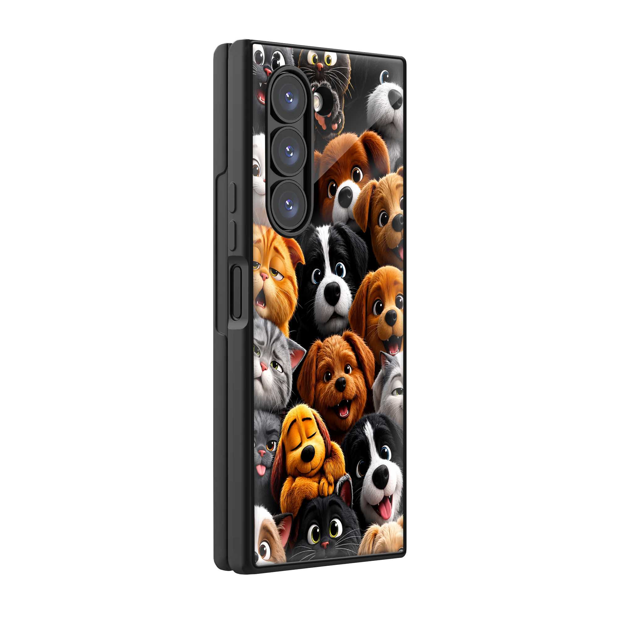 Pet Party Samsung Z Fold Glass Case Main image