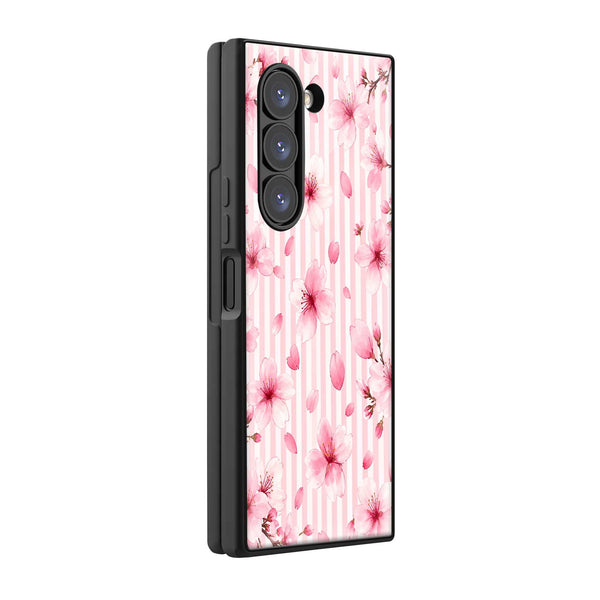 Petal Lines Samsung Z Fold Glass Case