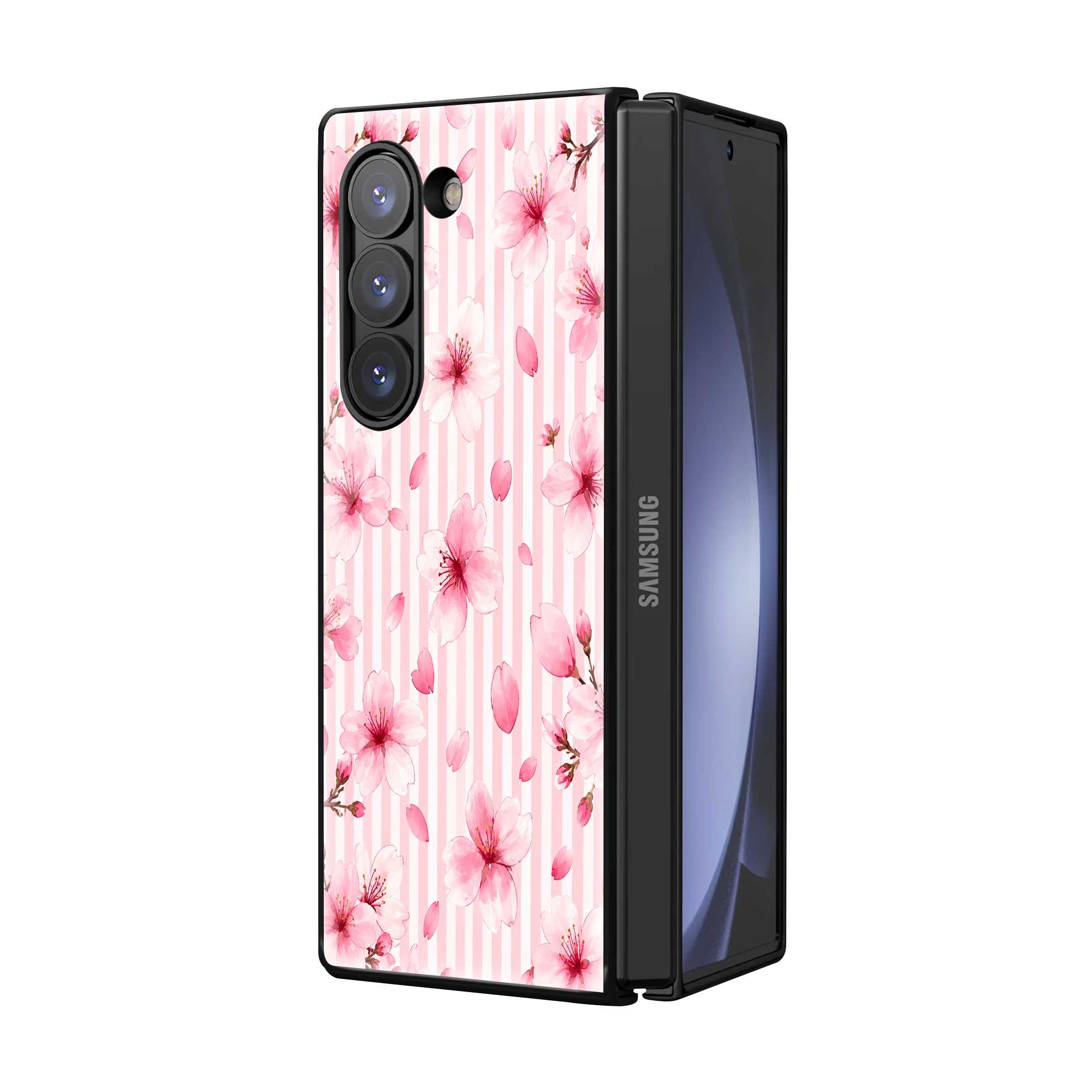 Petal Lines Samsung Z Fold Glass Case Secondary image