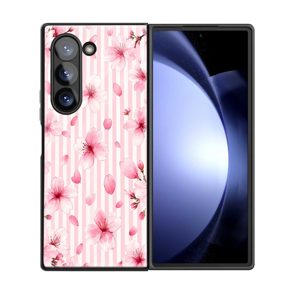 Petal Lines Samsung Z Fold Glass Case