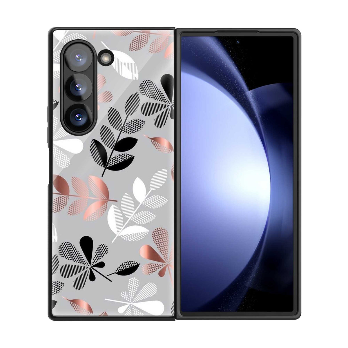 Petal Pattern Samsung Z Fold Glass Case