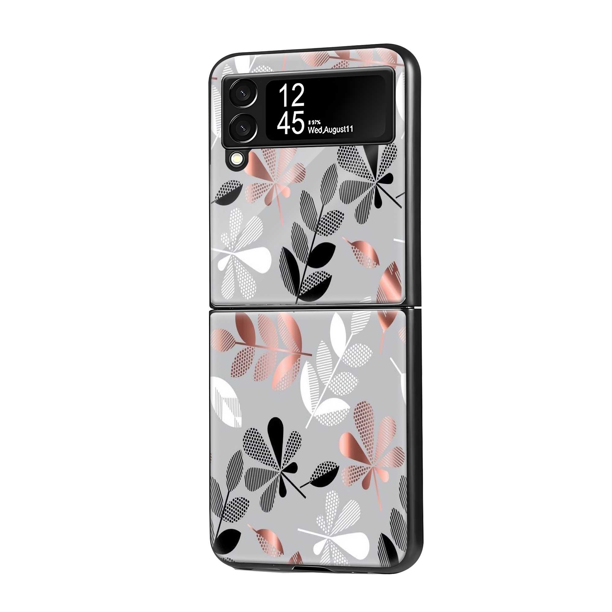 Petal Pattern Samsung Z Flip Glass Case Main image