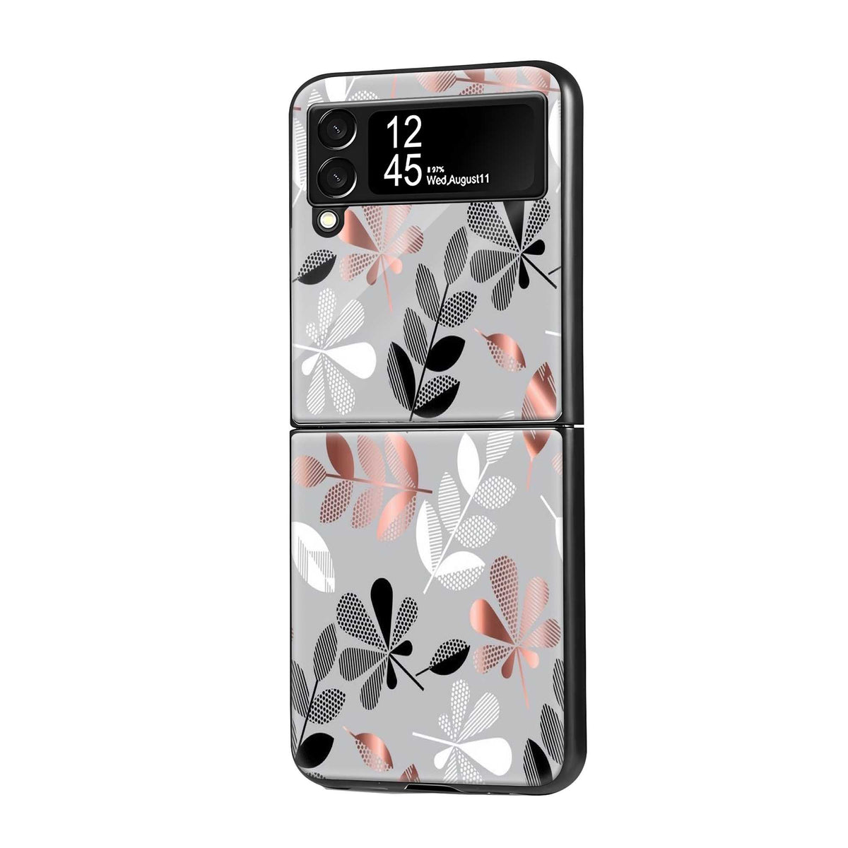 Petal Pattern Samsung Z Flip Glass Case