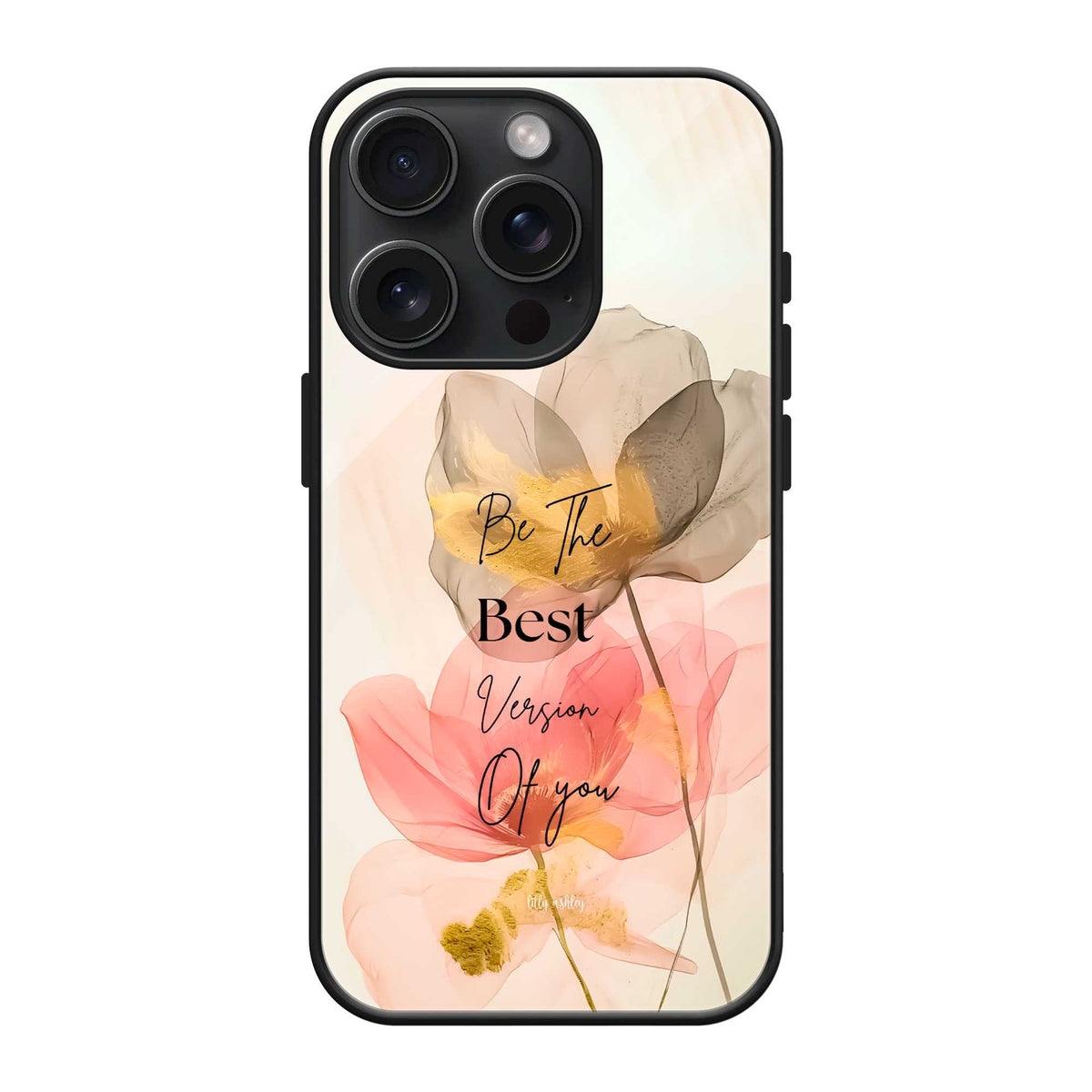 Petal Poetry Glass Case Main image