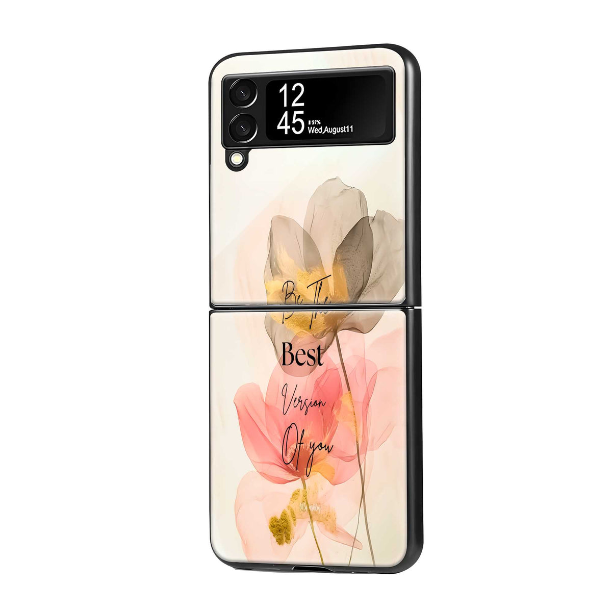 Petal Poetry Samsung Z Flip Glass Case