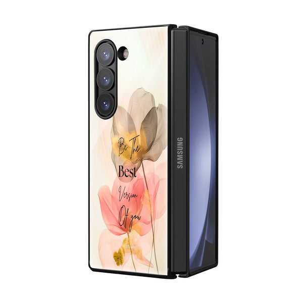 Petal Poetry Samsung Z Fold Glass Case