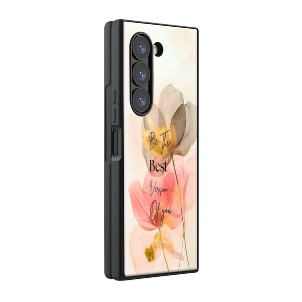 Petal Poetry Samsung Z Fold Glass Case
