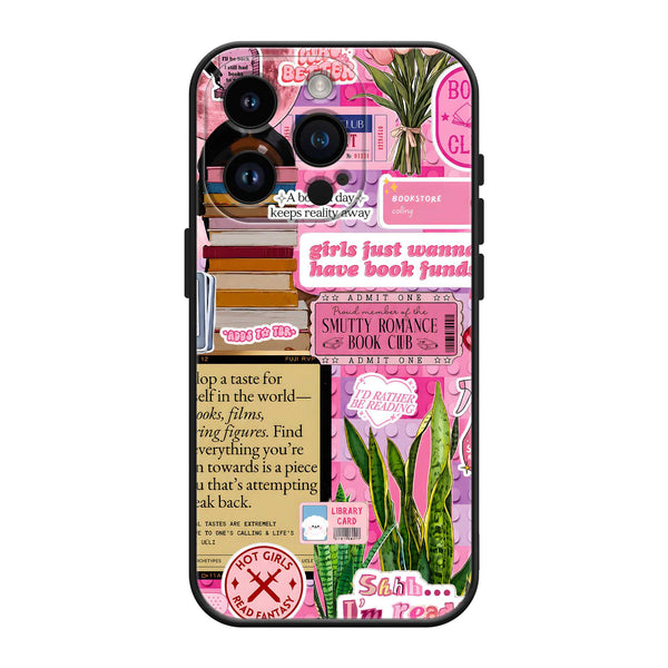 Pink Literary Aesthetic Silicone Case