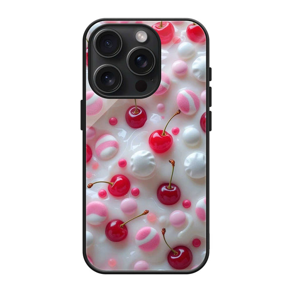 Pink Cherry Glass Case