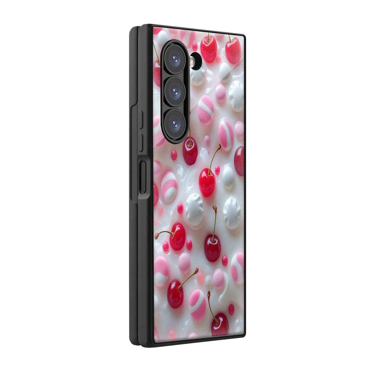 Pink Cherry Samsung Z Fold Glass Case Main image