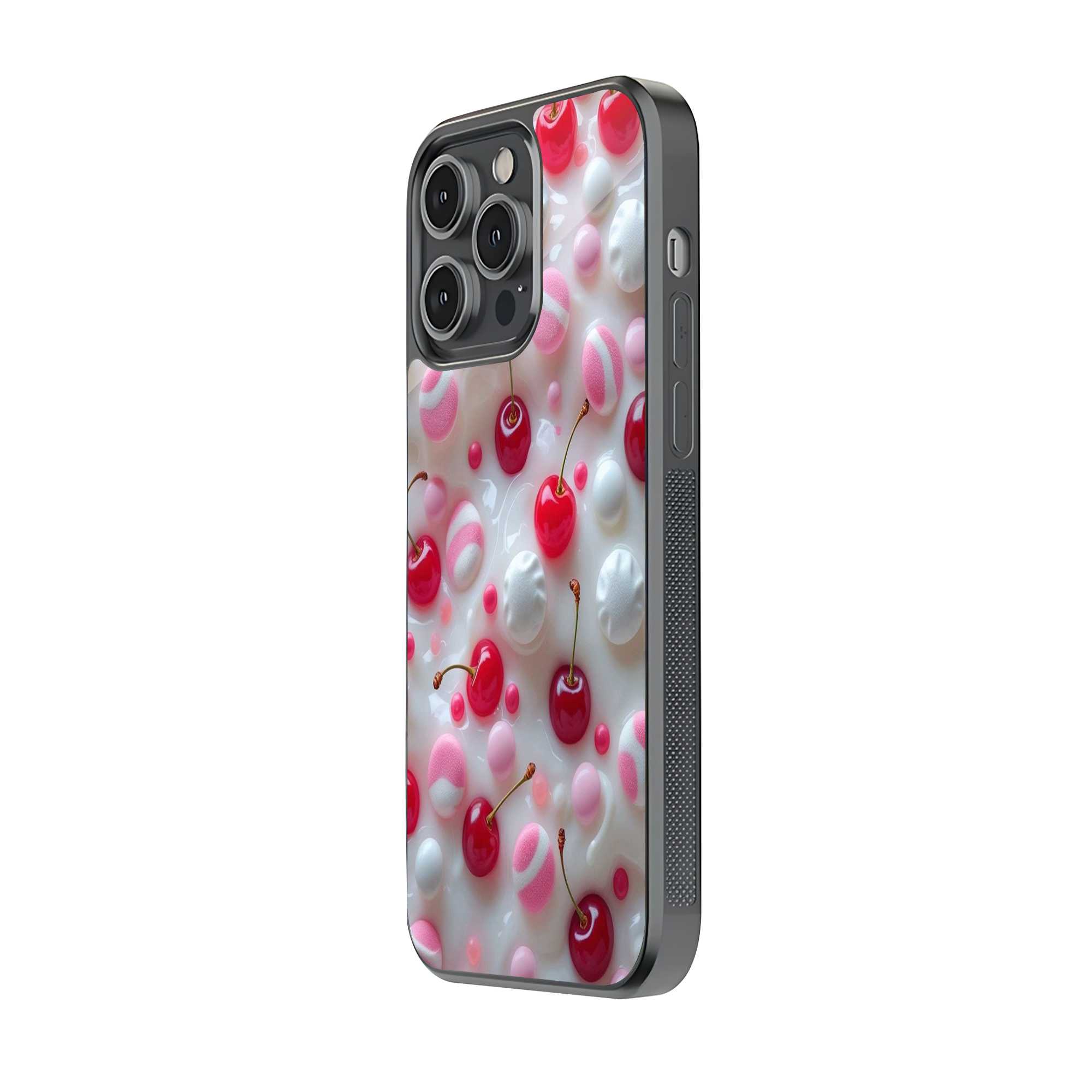 Pink Cherry Glass Case
