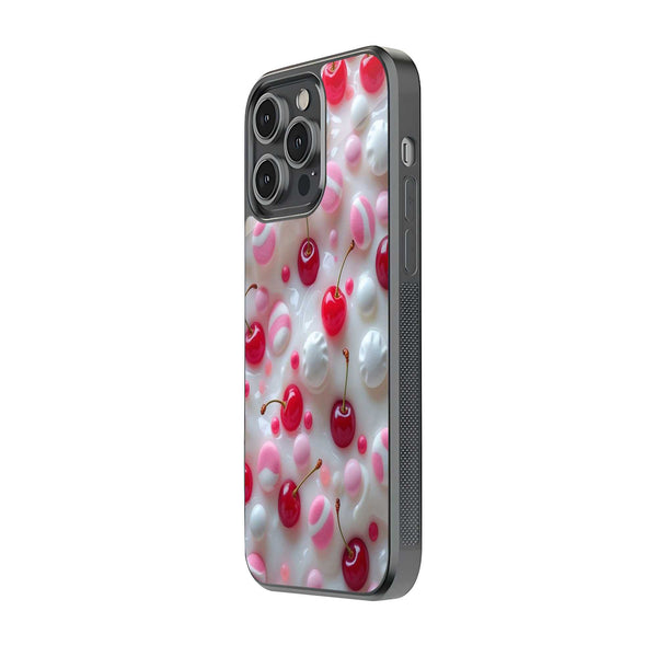 Pink Cherry Glass Case