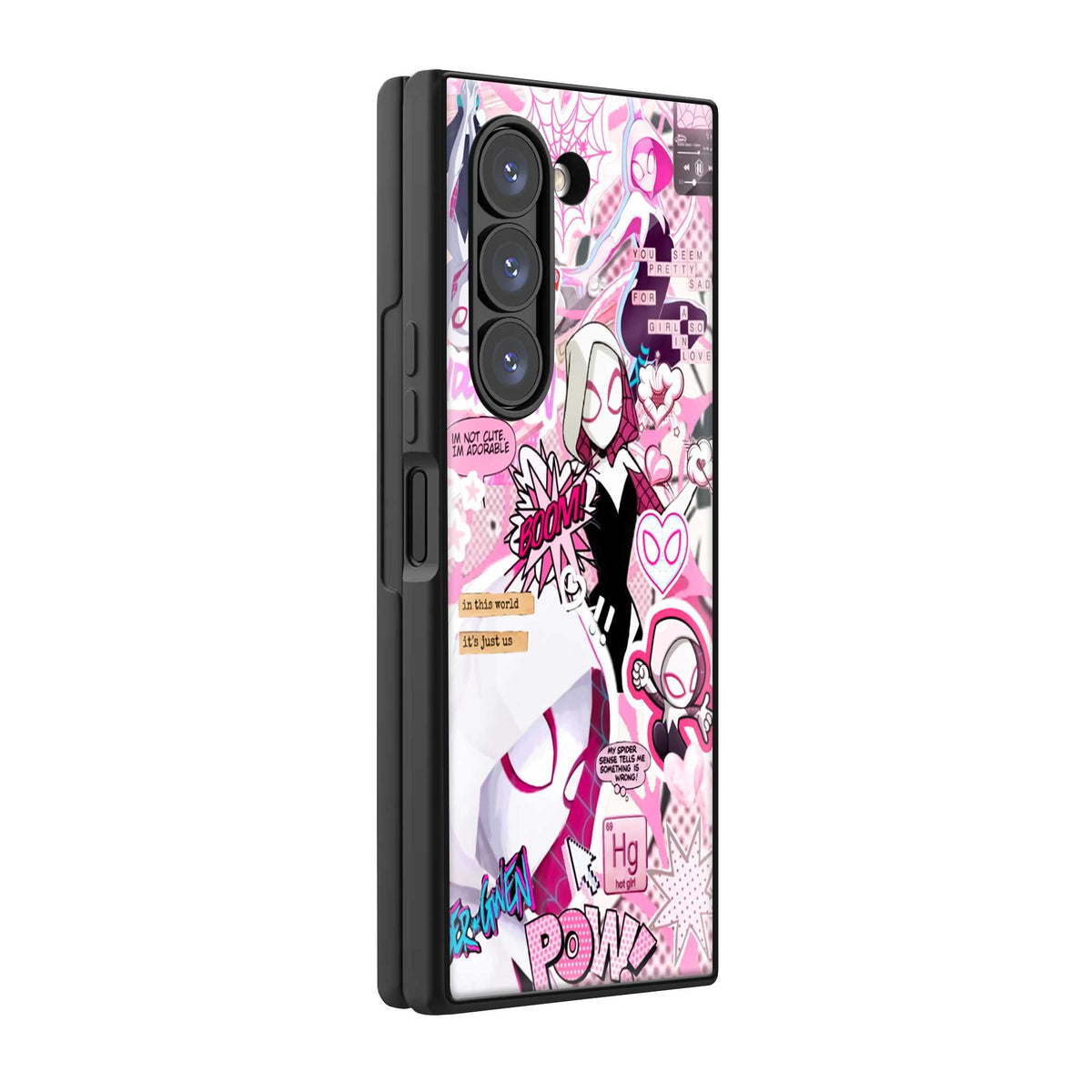 Pink Gwen Samsung Z Fold Glass Case
