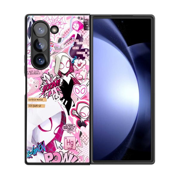 Pink Gwen Samsung Z Fold Glass Case